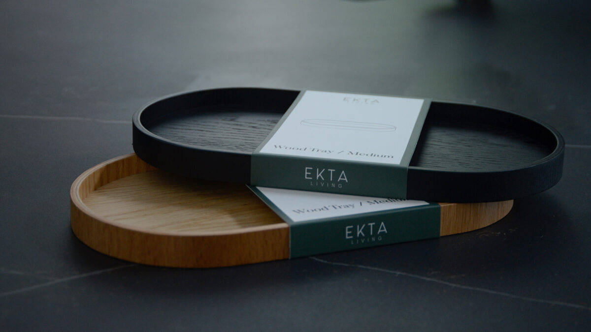 small wooden trays lozenge shape